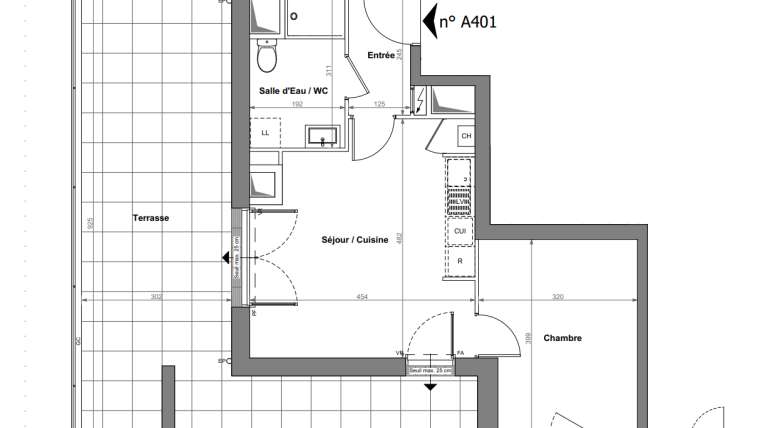 Appartement 2 pièce(s) – Nantes Nord