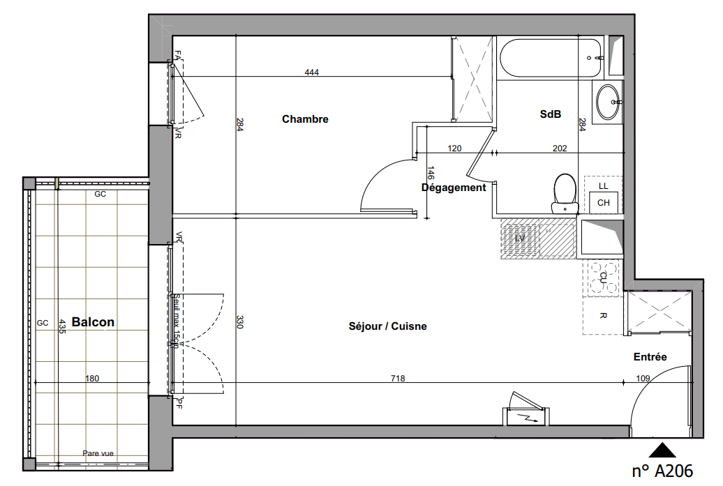 Appartement 2 pièces 45 m² · à Nantes · 45,2 m² · 222 000 €
