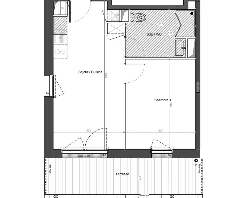 Appartement T2 Nantes – Saint Joseph de Porterie