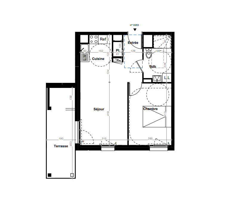 Appartement 2 pièces 42 m² · à Orvault · 42,1 m² · 191 500 €